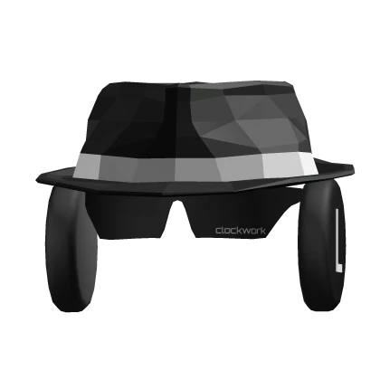 Black Fedora+Shades+Headphones