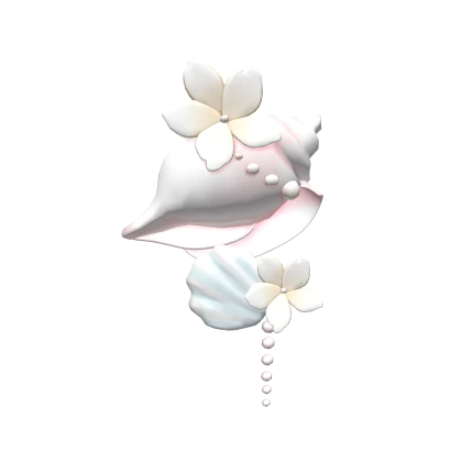 ♡ Kawaii Summer Pink Shell Flower Clip