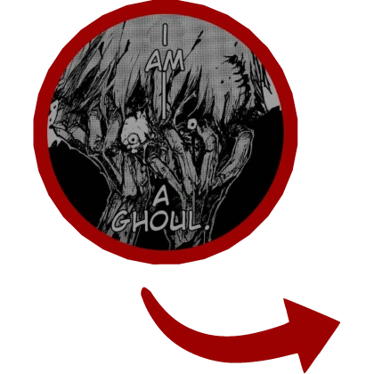 I AM A GHOUL Ken Kaneki 2 Red Circle