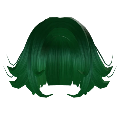 Green Messy Bob