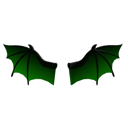 Green Bat Back Wings