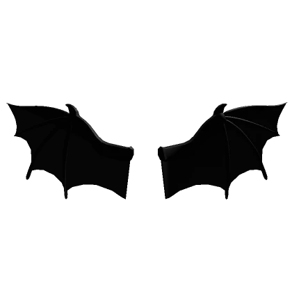 Black Bat Back Wings