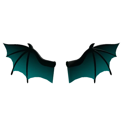 Teal Bat Back Wings