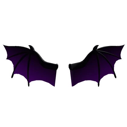 Purple Bat Back Wings