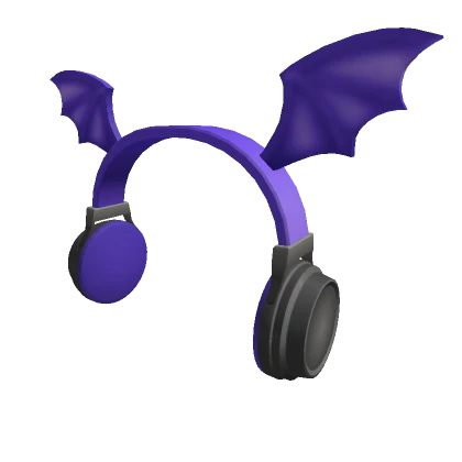 Bat Wing Headphones Purple