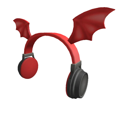 Bat Wing Headphones Red