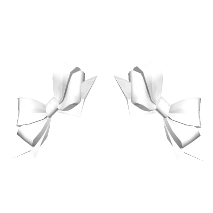 Adorable Double Bows White