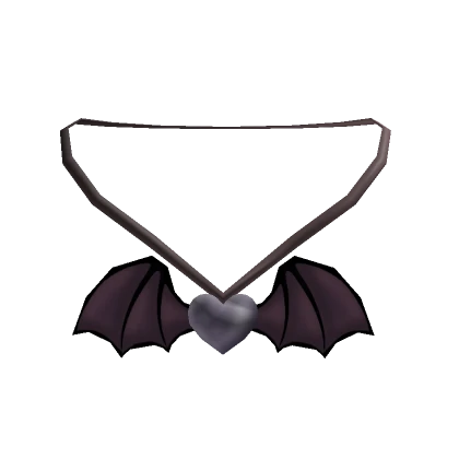 Bat Heart Necklace