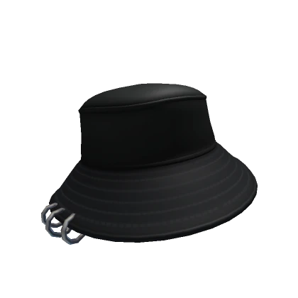 Black Pierced Hat