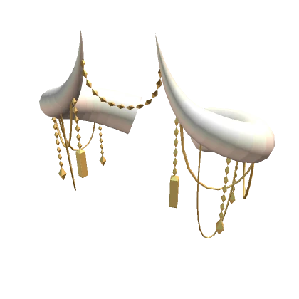 White/Gold Jewelled Horns of the Abyss