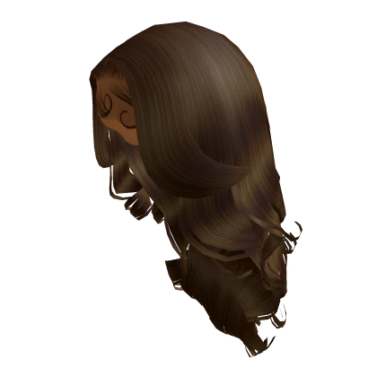 Curled Middle Part [Brown]