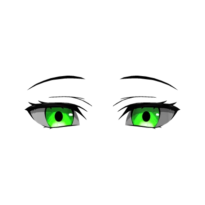 Serene Glowing Eyes Green (3D Face Accessory)