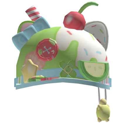 Kawaii kitty harajuku heisei igari melon soda cap