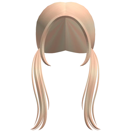 blonde hair straight wavy pigtails