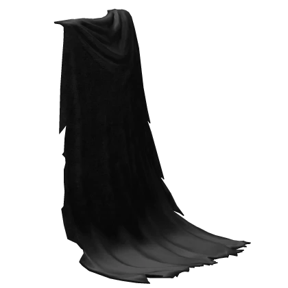 Long Torn Black Cape