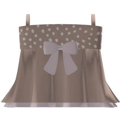 ♡ : pretty fawn ruffle dress