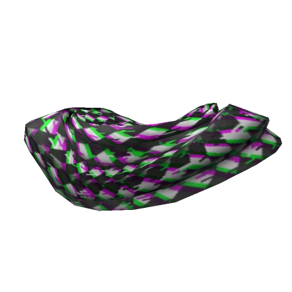 Green/Magenta Glitch Cozy Scarf (1.0)