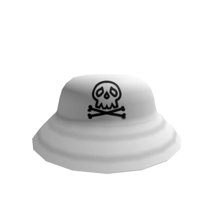 White Skull Trendy Hat