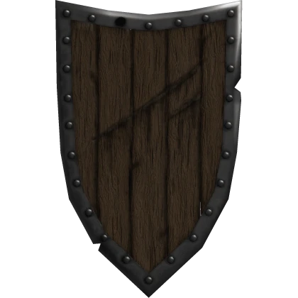 Medieval Damaged Shield (left)