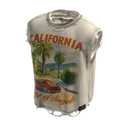 California Vibes Ripped TANK TOP