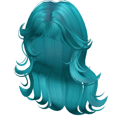 ♡ emo goth zombie hair in ocean teal