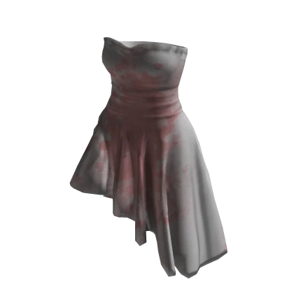 halloween bloody horror spooky wedding dress grey