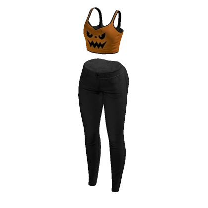 Halloween Top and Skinny Jeans