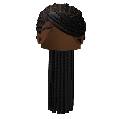 Long Braided Ponytail (Black)