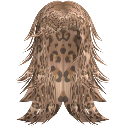 Long Grunge Vamp Spiky Layered Scene Leopard Hair