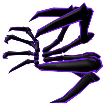 Cartoony Purple Void Spider Legs
