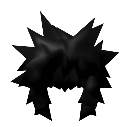 Short Black Spiky Hair