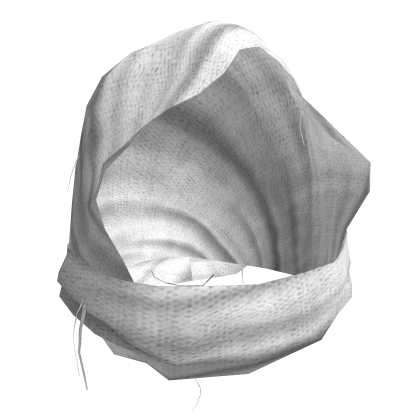 White Hood Scarf