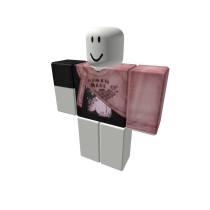 Human Made UZI Pink Half On Hoodie w PINK Graphic 