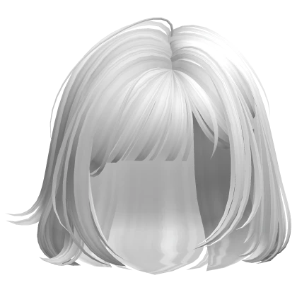 Short Messy Anime Bob w/ Bangs (White)