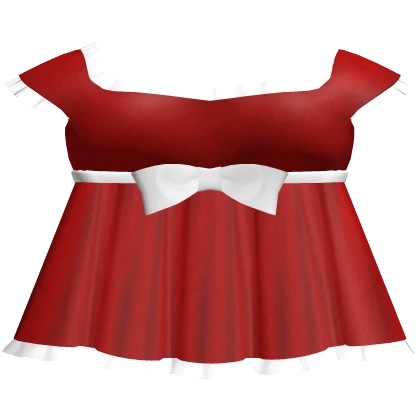 🤍 pretty christmas ruffle dolly dress red & white