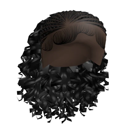 Feed In Braids W/ Curls [Black]