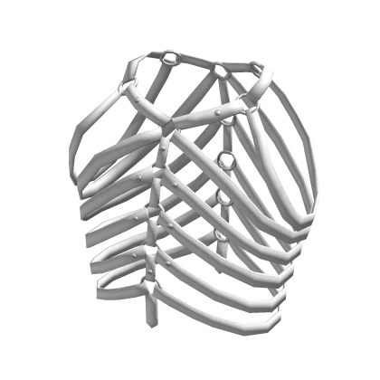 Goth Horror Rib Cage Leather Strap Top