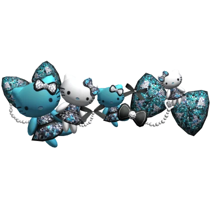 Blue Scene Kitty Plush Belt Gyaru 3.0