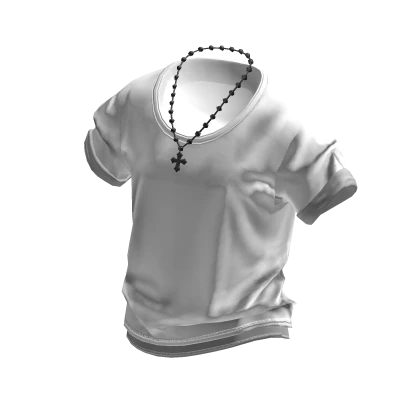 💗Y2K DOUBLE LAYERED T-SHIRT_WHITE
