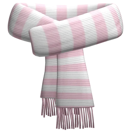 Pink Striped Scarf