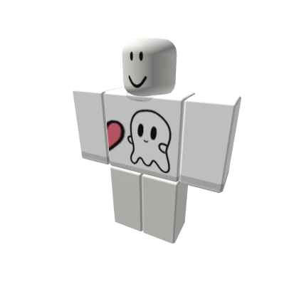 matching halloween ghost heart person 2