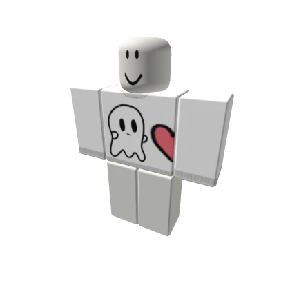 matching halloween ghost heart person 1