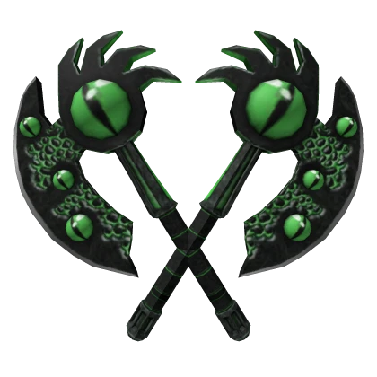 Emerald Double Overseer Axe