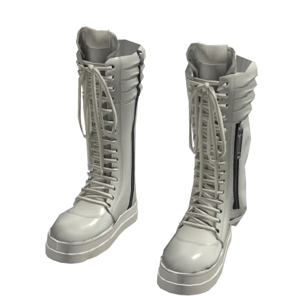 Leather Basket Sneakers (White)