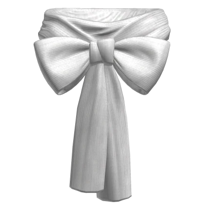 bow scarf white (3.0)