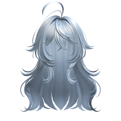 Sky Blue Cute Anime Girl Hair