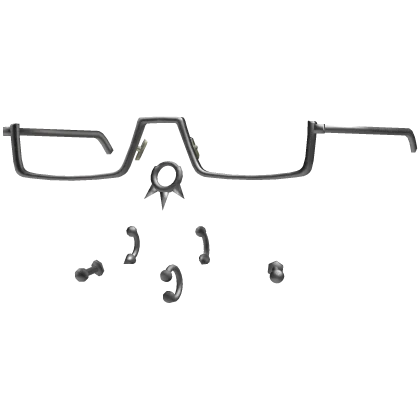 y2k glasses with spikey piercings