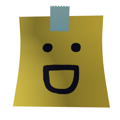 :D Face Sticky Note Mask