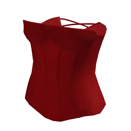Romantic Red Velvet Corset