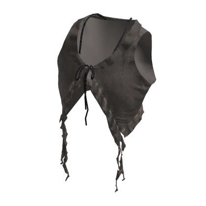 Brown Y2K Flowy Ruffle Halter Crop Top